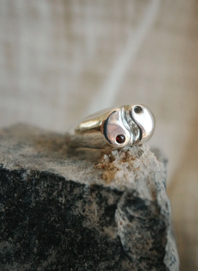 Yin Yang signet ring